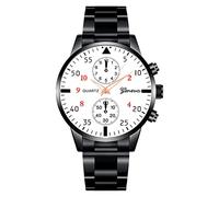 Singular-Point Business Watches-Men's Watch Stainless Steel Strap Simple Fashion Business Quartz Watch Men's Clothing Accessories Casual Watch,D