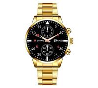Singular-Point Business Watches-Men's Watch Stainless Steel Strap Simple Fashion Business Quartz Watch Men's Clothing Accessories Casual Watch,E