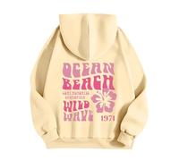 Singular-Point Customized Shirts For Women Cute Preppy Stuff Sweatshirt Cute Sweatshirt For Women Graphic Trendy Graphic Crewneck Sweatshirts Women Trending Hoodies, Yellow, M