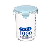 Singular-Point Food Storage Containers With Lids,Plastic Round Food Storage Jars, Kitchen Storage Boxes