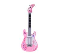 Singular-Point Guitar Toys Children's Guitar Beginners Electric Toy Guitar Children's Electric Guitar Music Enlightenment Toys (Pink)
