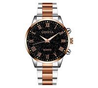 Singular-Point Luxury Quartz Watches, Men's Watch Starry Dial Stainless Steel Strap Quartz Watch Luxury Men's Clothing Accessories Casual Watches