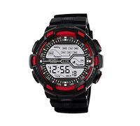 Singular-Point Men's Electronic Watch, 50m Waterproof Sports Watch Boys LCD Digital Stopwatch Date Rubber Watch Multi-Function Watch Alarm Clock Outdoor Mountaineering Watch