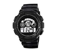 Singular-Point Men's Electronic Watch, 50m Waterproof Sports Watch Boys LCD Digital Stopwatch Date Rubber Watch Multi-Function Watch Alarm Clock Outdoor Mountaineering Watch