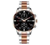 Singular-Point Men's Luxury Wrist Watches, Men's Watch Stainless Steel Strap Simple Fashion Business Quartz Watch Men's Clothing Accessories Casual Watch
