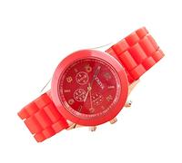 Singular-Point Men's Luxury Wrist Watches, Quartz Watch Silicone Strap Men and Ladies Watch Women Waterproof Watch Quartz Watch Cute Fashion Casual Macaron Color Watch Ornament