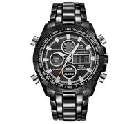 Singular-Point Men's Watch Display Analog Digital LED Wrist Watches Calendar Watches Luxury Watch
