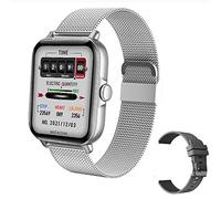 Singular-Point Men's & Women's Sports Fitness Smart Bluetooth Calling Watch Full Touch Screen IP67 Waterproof L21 Smart Watch (Silver)