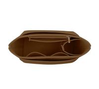 Singular-Point Purse Organizer Insert for Large Handbags Insert Organizer Felt Tote Bag Organizer Insert, Handbag Organizer, Portable Makeup Storage Bag, Brown, S
