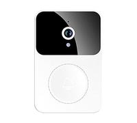 Singular-Point Smart Wireless Doorbell, Remote Video Doorbell, Home Intercom Hd Night Vision Anti-Theft Doorbell, Wifi Connection, Two-Way Talk, App Control, No-Disassembly Cycle Charging (White)