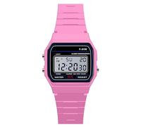 Singular-Point Sports Electronic Digital Watch Luxury Men Analog Digital Military Armys Sport Led Waterproof Wrist Watch Silicone Strap Watch Exquisite Watch Gift (Pink)