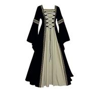 Singular-Point Victorian Dressing Gowns for Women UK Long Gothic Dress Maid Cosplay Dress Maid Dress Cosplay Pink 1950S Fancy Dress Halloween Costumes for Women Size 24 Plus Size Swing Dress