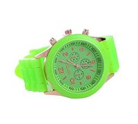 Singular-Point Watches Quartz Watch Silicone Strap Men and Women Ladies Waterproof Watch Quartz Watch Fashion Cute Casual Macaron Color Clock Ornament