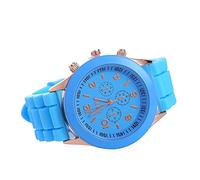 Singular-Point Watches Quartz Watch Silicone Strap Men and Women Ladies Waterproof Watch Quartz Watch Fashion Cute Casual Macaron Color Clock Ornament