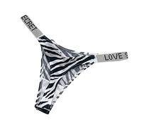 Singular-Point Women's Panties Luxury Rhinestone Women's T-String Sexy Love Alphabet Print Thong Fitness Sports Hip Lifting Low Waist High Fork Sexy Panties