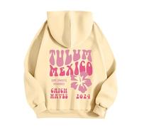 Singular-Point Y2k Hoodie Kids Hot Pink Hoodie Pink Palm Puff Hoodies Preppy Be Happy Its Okay Sweatshirt Preppy Things Cute Sweatshirts For Teens Light Pink Hoodie Y2k, Yellow, M