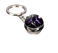Singular-Point Zodiac Constellation Glow in the Dark Keychain - Personalized Horoscope Gift for Men & Women - Unique Star Sign Accessories for Keys, Bag, Backpack (All 12 Astrology Signs) (Gemini)