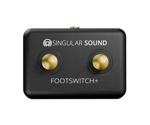 Singular Sound Dual Momentary Footswitch Plus for use with BeatBuddy, Effects Pedals, and Electronic Instruments (Black)