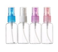Sinide Plastic Spray Bottles 30ML- 4 Pack 1oz Empty Portable Refillable Makeup Clear Sprayer Bottle with Fine Mist Sprayer for Perfume, Essential Oils, Liquids, Aromatherapy, Travel Size (4 Pack)