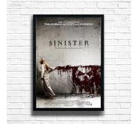Sinister, Horror Movie Print, Scary Thriller Film Poster, A4 and A3 Size Frame Options Available,Great Home, Pub, Café, Bar Wall Art Print, House gift for horror lovers (A3 Framed (Black))