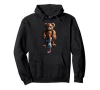 Sinister Teddy Bear Guardian - Creepy Halloween Horror Pullover Hoodie