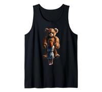 Sinister Teddy Bear Guardian - Creepy Halloween Horror Tank Top