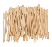 SINJEUN 1000PCS Bamboo Paddle Skewers, 5.9 inch Wooden Paddle Sticks Barbecue Skewers Cocktail Picks Wood Fruit Kebab Sticks for Grill Party, Fruit Kebabs,Cocktails Buffet Party