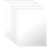 SINJEUN 15 Pieces Clear Acrylic Perspex Sheet 20 x 25cm, 1mm Thickness Acrylic Sheet with Protective Film, Transparent Sheets for Picture Frame, Display Projects, DIY Crafts