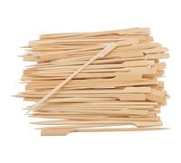 SINJEUN 1600 PCS 9cm Bamboo Paddle Skewers, Wooden Paddle Sticks Barbecue Skewers Cocktail Picks Wood Fruit Kebab Sticks for Grill, Fruit Kebabs, Cocktails Buffet Party