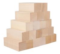 SINJEUN 20 PCS 6 x 2 x 2 Inch Basswood Carving Blocks, Natural Whittling Wood Blocks, Smooth Wooden Craft Blocks Ideal for Beginners and Artists