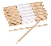 SINJEUN 24 Pairs 5A Drum Sticks, Classic Maple Wood Drum Sticks, 5A Wood Tip Drumstick for Beginners, Students and Adults