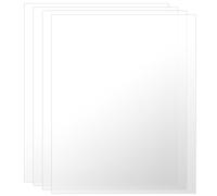 SINJEUN 4 Pcs A3 Acrylic Sheet, 2mm Plastic Plexiglass Sheets Clear Acrylic Sheet for Advertising, Displaying and Craft Making(42 x 29 cm)