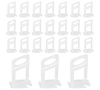SINJEUN 400 Pcs Leveling Clips, 1 mm Tile Leveling System Spacers, DIY Leveler Spacers for Ceramic Tile and Stone Installation