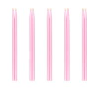 SINJEUN 5 Pair 5A Drumsticks, Pink Drum Sticks, Drum Sticks for Drumming Musical Instrument Percussion
