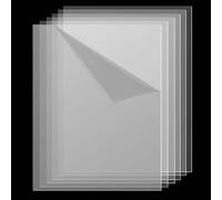 SINJEUN 6 Pcs A3 Acrylic Sheets, 2mm Clear Plastic for Advertising, Displaying and Craft Making (42 x 29 cm)