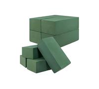 SINJEUN 8 PCS Flower Foam Blocks, 23 x 11 x 7.5 cm Rectangle Floral Foam Bricks, Green Flower Arranging Foam Block for Wedding Party Flower Decoration