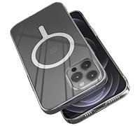 Sinjimoru 1mm Ultra Thin iPhone 12 Pro Max Phone Cover for MagSafe Case, Non Yellowing Transparent Magnetic Slim Fit Cell Phone Case Crystal Clear for iPhone 12 Pro Max. M-AiroFit Basic