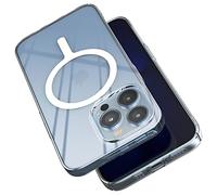 Sinjimoru 1mm Ultra Thin iPhone 13 Pro Phone Cover for MagSafe Case, Non Yellowing Transparent Magnetic Slim Fit Cell Phone Case Crystal Clear for iPhone 13 Pro. M-AiroFit Basic