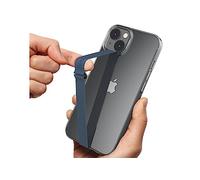 Sinjimoru C-Shaped Clip Finger Phone Grip, Silicone Strap, Navy 200
