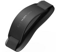 Sinjimoru Silicone Mobile Phone Finger Grip Holder with Kickstand Function, Cell Phone Grip Strap for Back of Phones. Sinji Grip Silicone, Black.