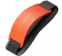 Sinjimoru Silicone Mobile Phone Finger Grip Holder with Kickstand Function, Cell Phone Grip Strap for Back of Phones. Sinji Grip Silicone, Clementine.
