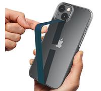 Sinjimoru Ultra Slim Loop Finger Holder, Secure Strap for Case as Mobile Grip Compatible With iPhone & Samsung. Sinji Loop Blue