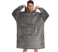 SINJYUN Oversized Hoodie Blanket, Wearable Blanket Sweatshirt Hoodie, Fleece Blanket Hoodie Hooded Blanket Adult, Sweatshirt Blanket Giant Hooded Sweatshirt, Warm Throw Blanket Hoody with Pocket