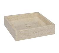 Sink 40x40x10 cm Marble Washroom Stone Basin Bathroom Multi Colours vidaXL