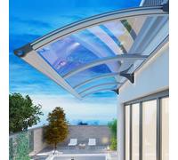 Sink Aluminum Alloy Front Door Canopy,Window Awning Eaves Household Patio Porch Awning,45/55/65/80/90/100/120/150cm Mute Load Bearing Entry Awning,Outdoor Rain Shelter (65x210cm/26"x83")