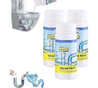 Sink and Drain Cleaner, 110g Upgraded Highly Effective Pipe Cleaner with Active Foam, Value Pack Pipe Extra Strong Drain Cleaner Foam for Kitchen, Bathroom, Balcony, Toilet (3pcs)