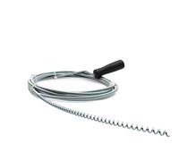 Sink and Drain Cleaner - 3 Meter Flexible Metal Drain Coil with Plastic Handle, Plumbing Snake, Clear Clogged Sinks, Showers, Toilets, Bathroom Plug Unblocker