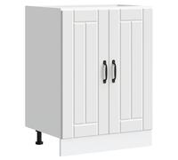 (sink base cabinet 60 cm) vidaXL Oven Cabinets Kitchen Cabinet Oven Unit 2 pcs Kalmar Engineered Wood