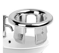 Sink Basin Trim Overflow Cover | Basin Sink Round | 22-24mm Sturdy Double Layer Overflow Cover Insert in for Diameter Replacement