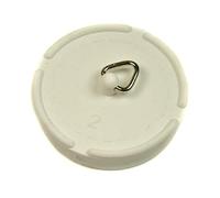 Sink Bath Plug Rubber White 50mm - 2" - 2 Inches by Thunderfix